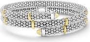 LAGOS Two-Tone Caviar Diamond Versa Wrap Bracelet