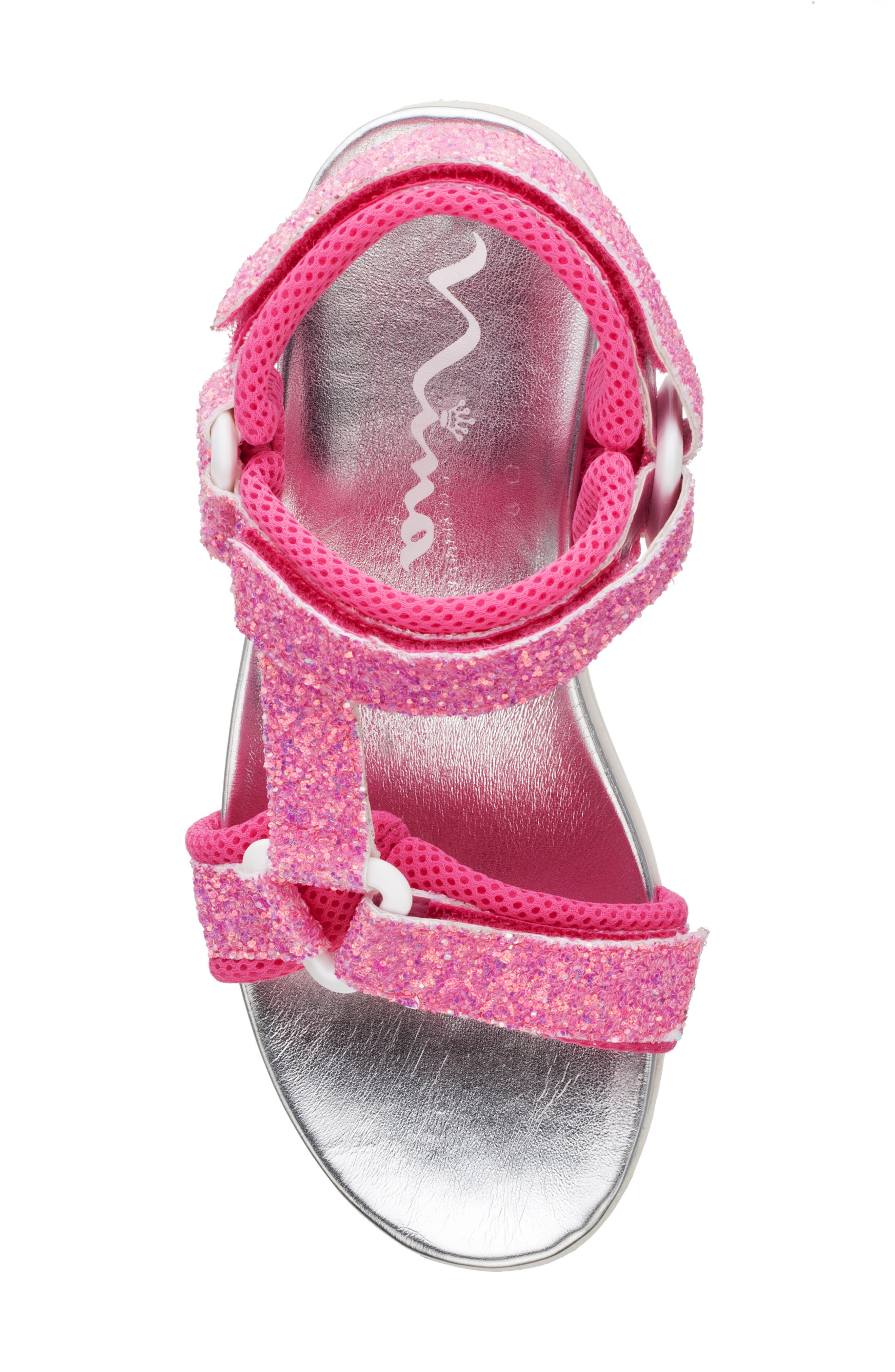 Nina Kids' Anjelita Sandal, Alternate, color, Pink Chunky Glitter