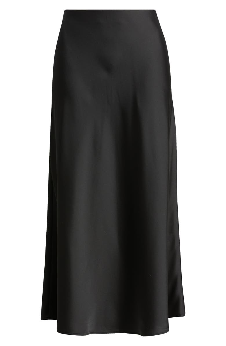 Anne Klein Pull-On Satin Bias Cut Skirt, Alternate, color,