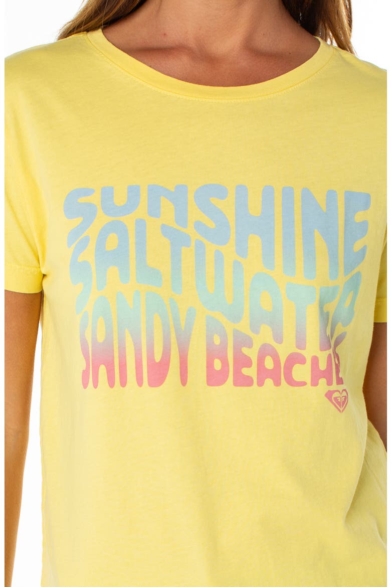 Sandy Beaches Graphic T-Shirt, Alternate, color, LEMON DROP