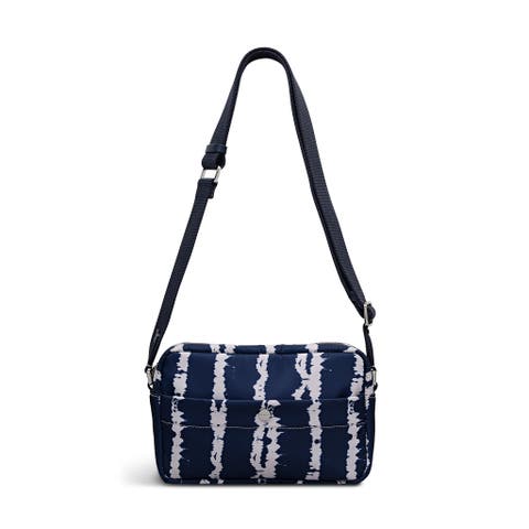 Halley Row - Tie Dye Stripe Small Ziptop Crossbody Bag