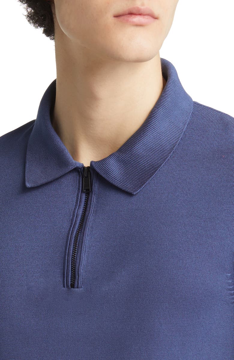 BOSS Luno Zip Sweater Polo, Alternate, color, 