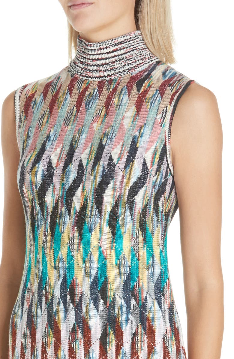 Missoni Knit Turtleneck Dress, Alternate, color, 
