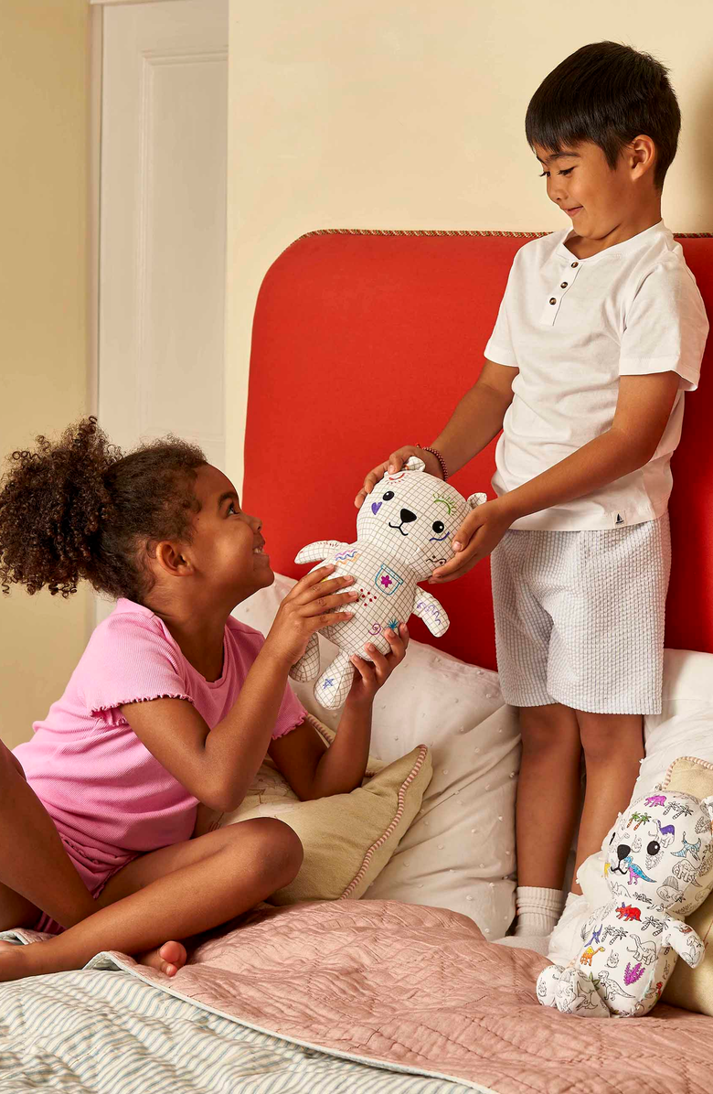 Eat Sleep Doodle Color-In Doodle Artie Bear, Alternate, color, White