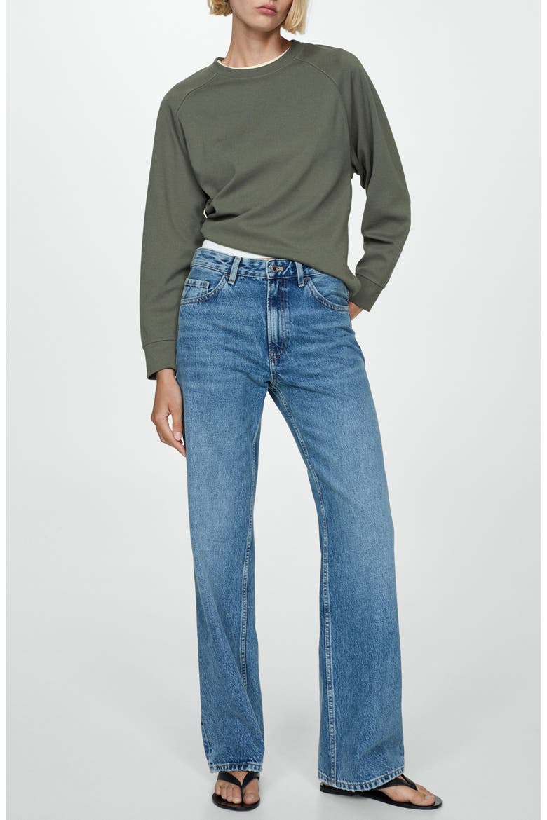 Relaxed Classic Sweatshirt, Alternate, color, KHAKI GREEN