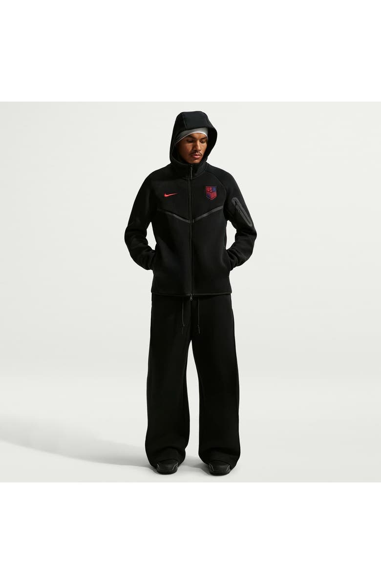 Nike Men's Nike Black USMNT 2026 Tech Fleece Windrunner Raglan Full-Zip Hoodie, Main, color, Black