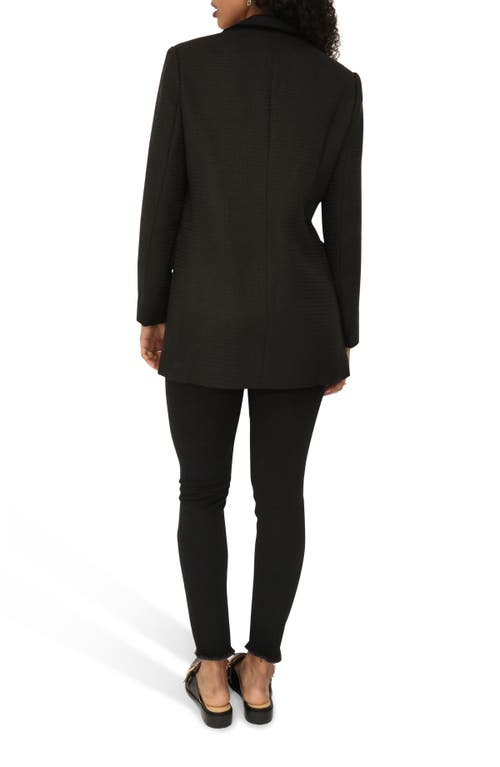 Belle & Bloom Because Of You Trimmed Blazer In Black