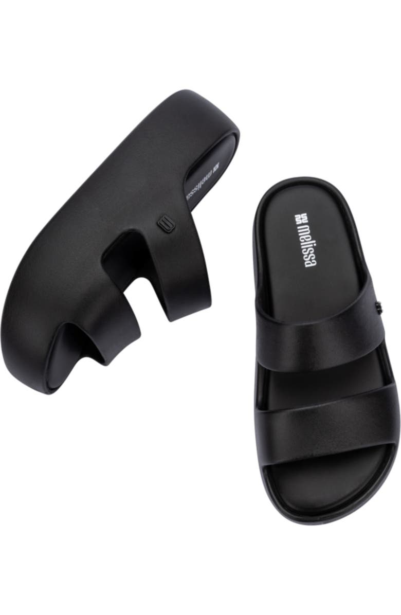 Melissa Free Line Platform Slide Sandal, Alternate, color, Black