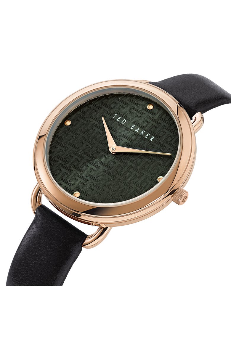 Ted Baker London Hettie Leather Strap Watch, 37mm, Alternate, color, 