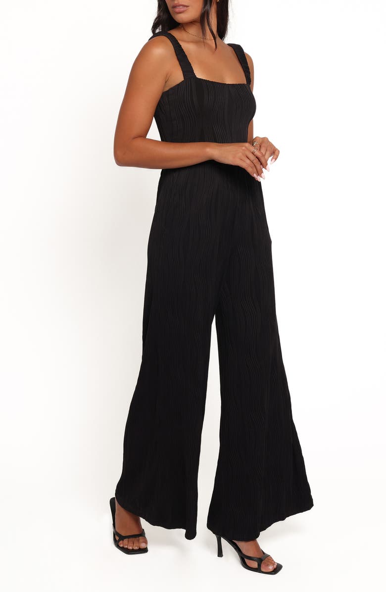 Petal & Pup Ivy Wide Leg Jumpsuit, Alternate, color, Black