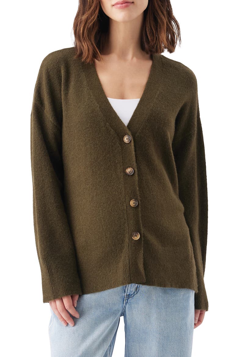 Tully Knit Cardigan, Main, color, Khaki