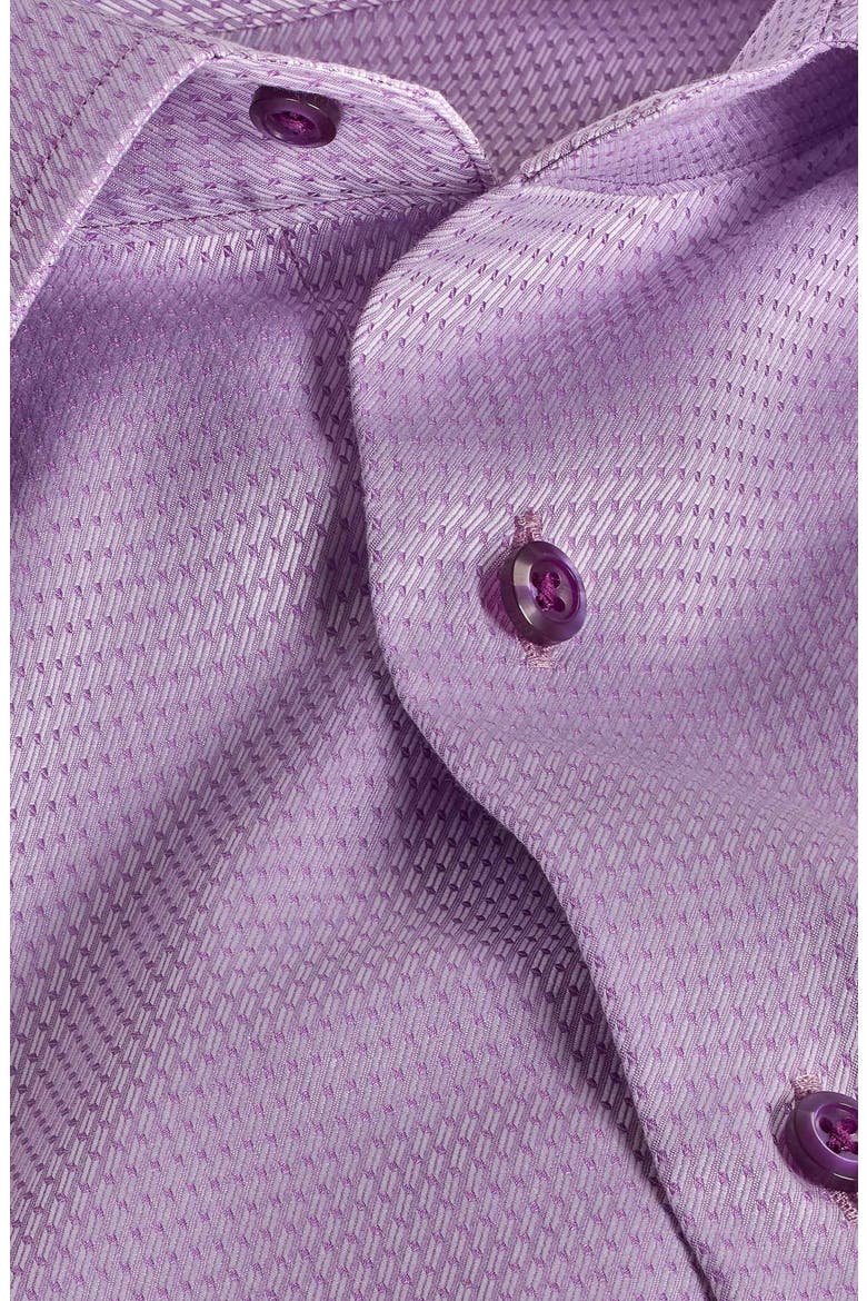 Regular Fit Dobby Diagonal Cotton Dress Shirt, Alternate, color, LILAC