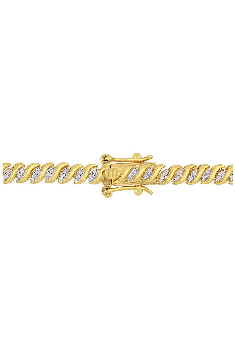 Twisted Diamond Tennis Necklace - 1ct., Alternate, color, GOLD