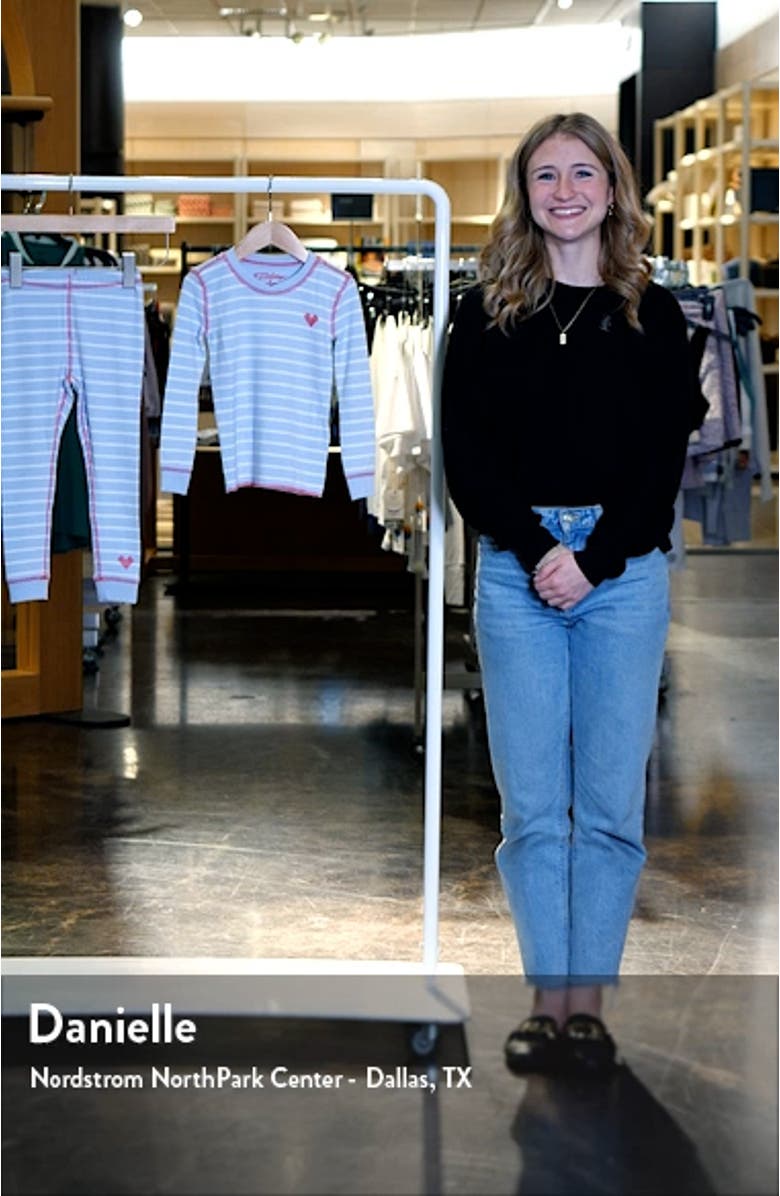 Kids' Stripe Long Sleeve Fitted Pajamas, sales video thumbnail