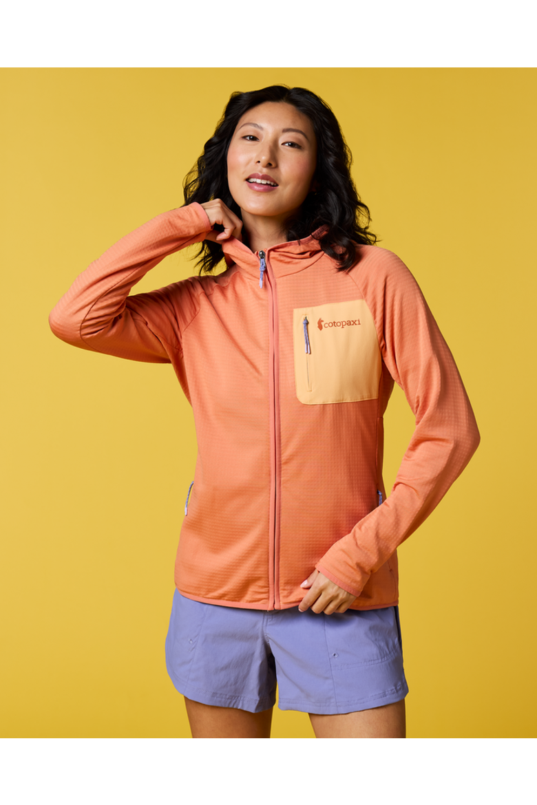 Otero Fleece Full-Zip Hooded Jacket - Women's, Main, color, Grapefruit