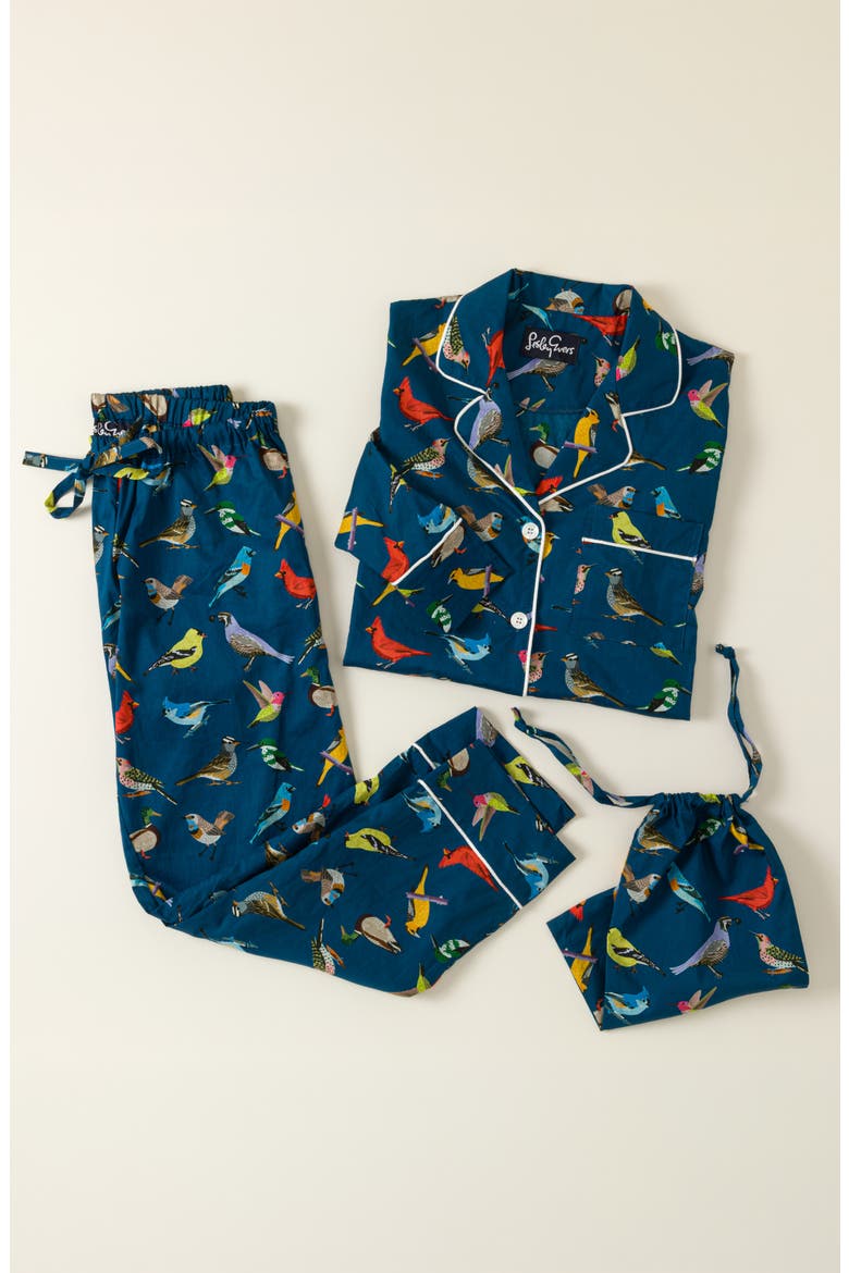 Early Bird Pajama Gift Set, Alternate, color, Blue