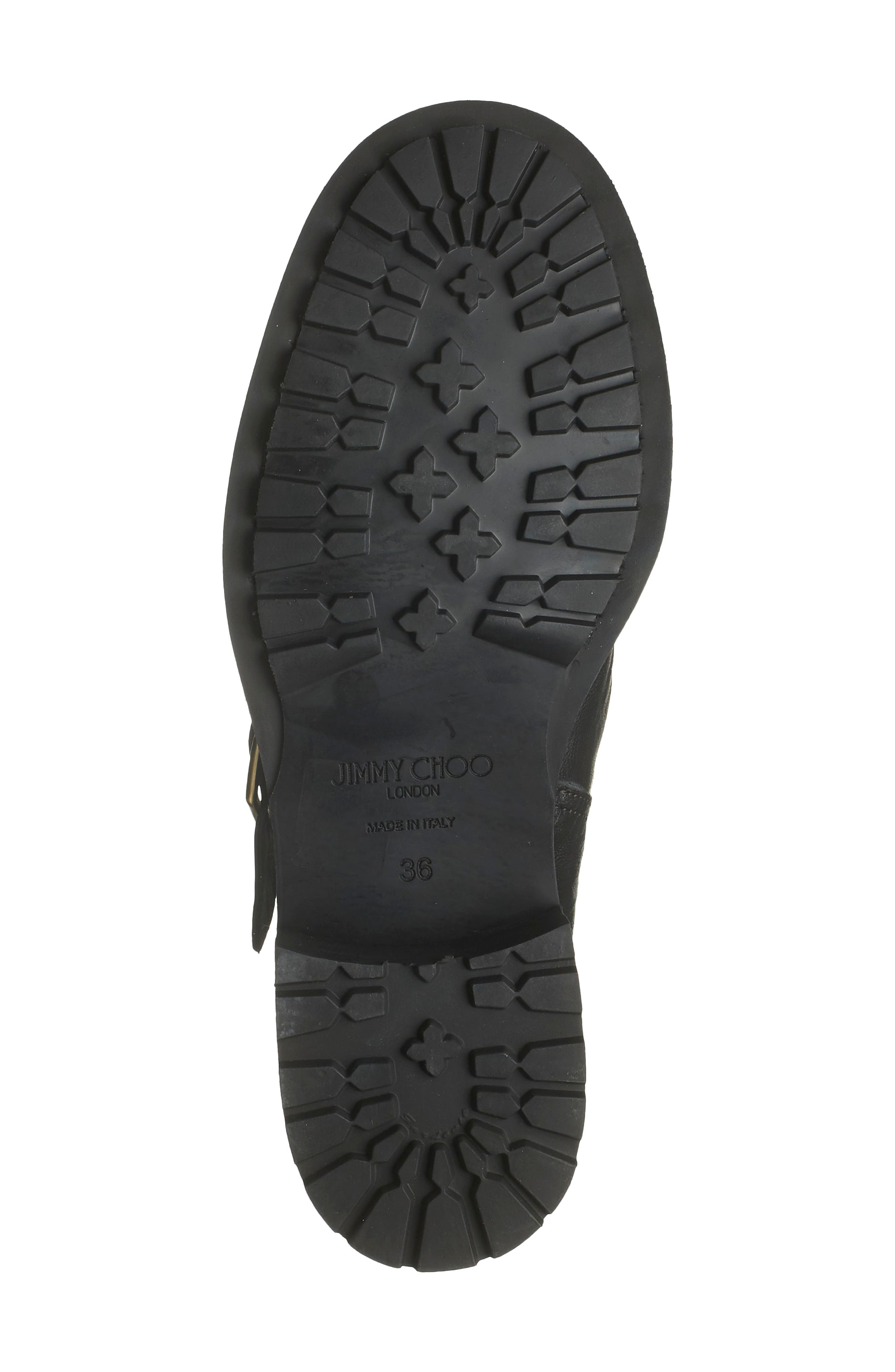 Jimmy Choo Buckle Biker Boot, Alternate, color, 