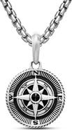 David Yurman Maritime Compass Amulet with Black Diamond