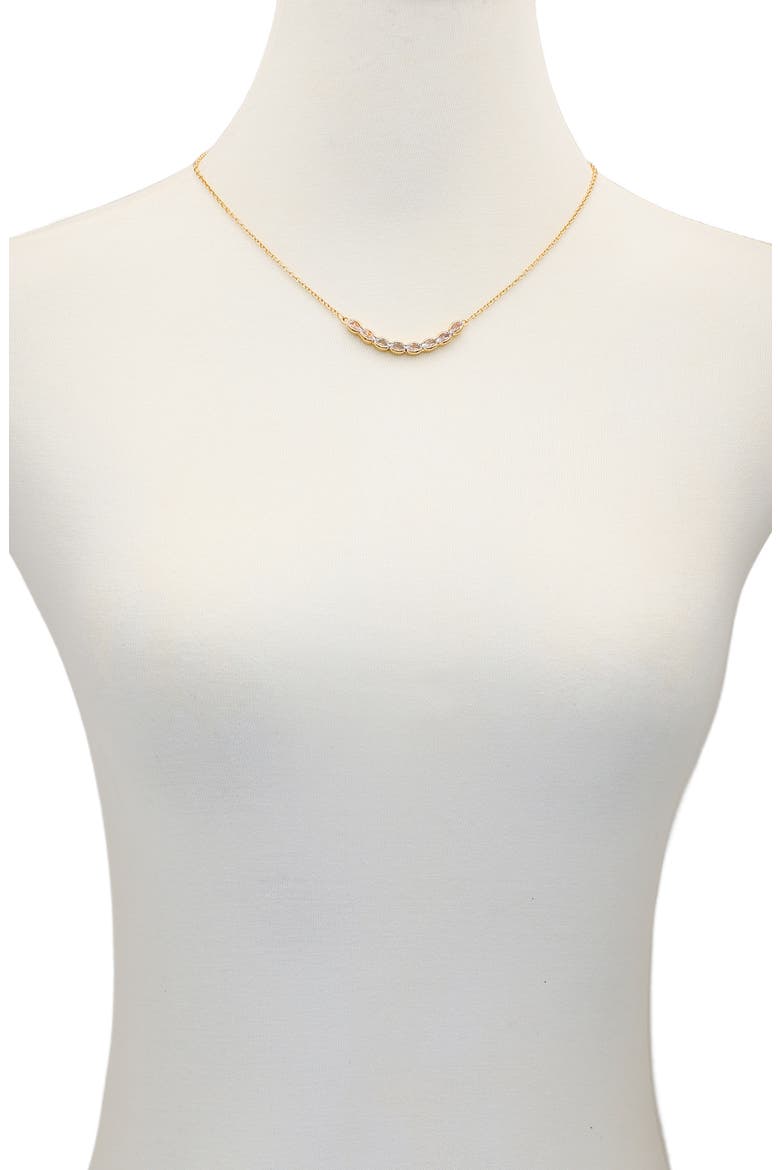 Crystal Chain Necklace, Alternate, color, GOLD