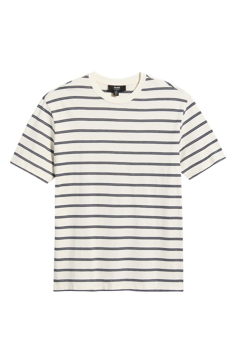Mavi Jeans Stripe Loose Fit Cotton Blend T-Shirt, Main, color,