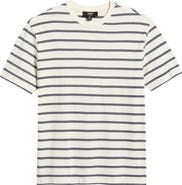 Mavi Jeans Stripe Loose Fit Cotton Blend T-Shirt
