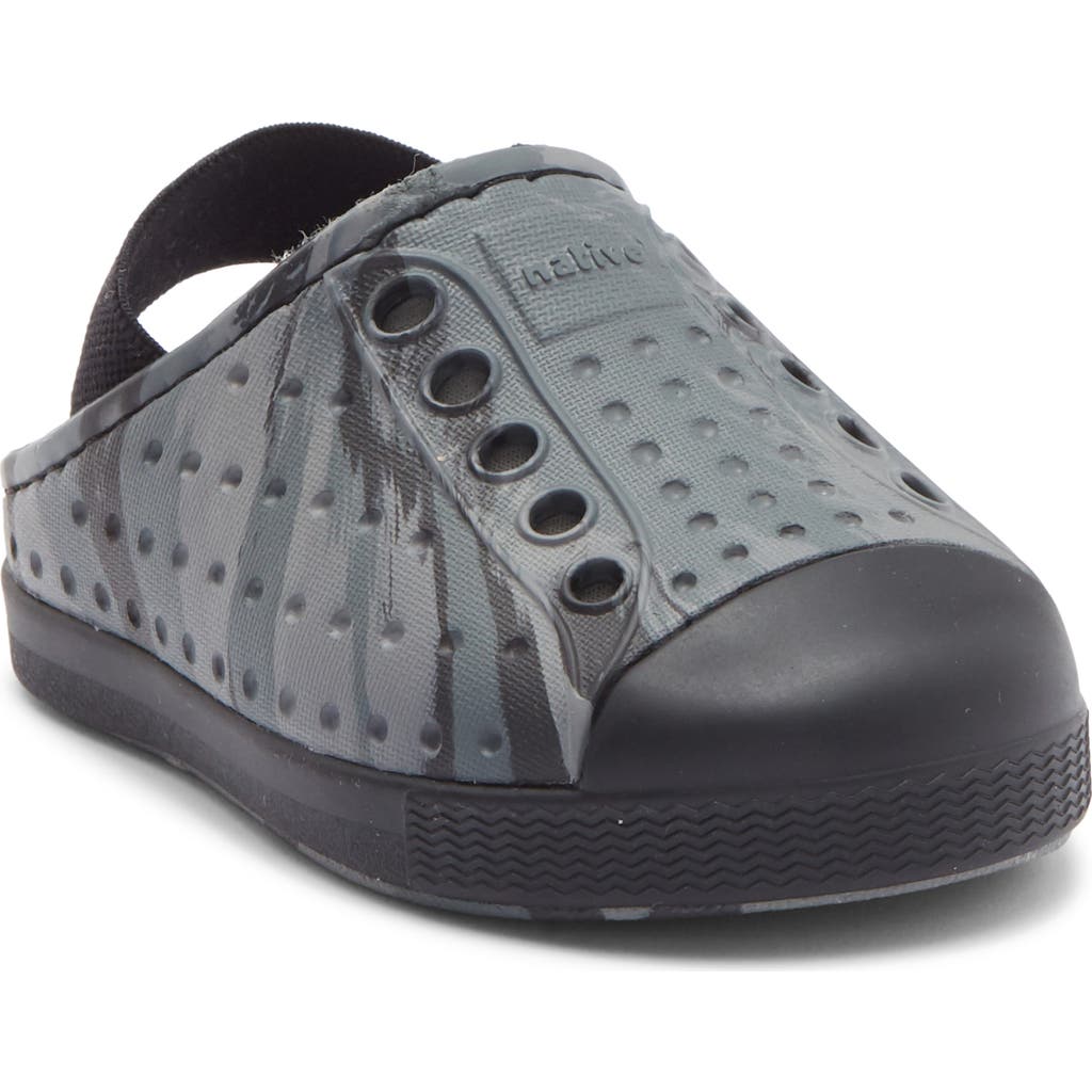 Native Shoes Kids' Jefferson French Terry Clog In Black