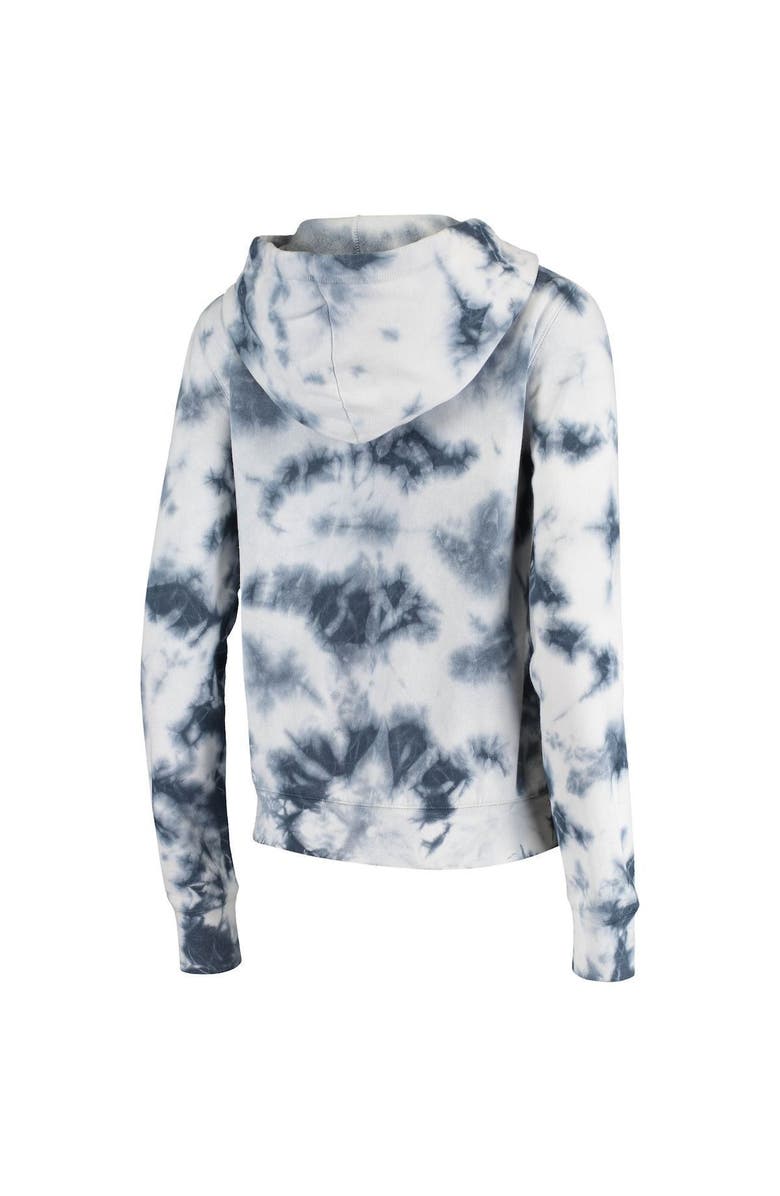 New Era Women's New Era Navy Denver Broncos Tie Dye Fleece Full-Zip Hoodie, Alternate, color, 