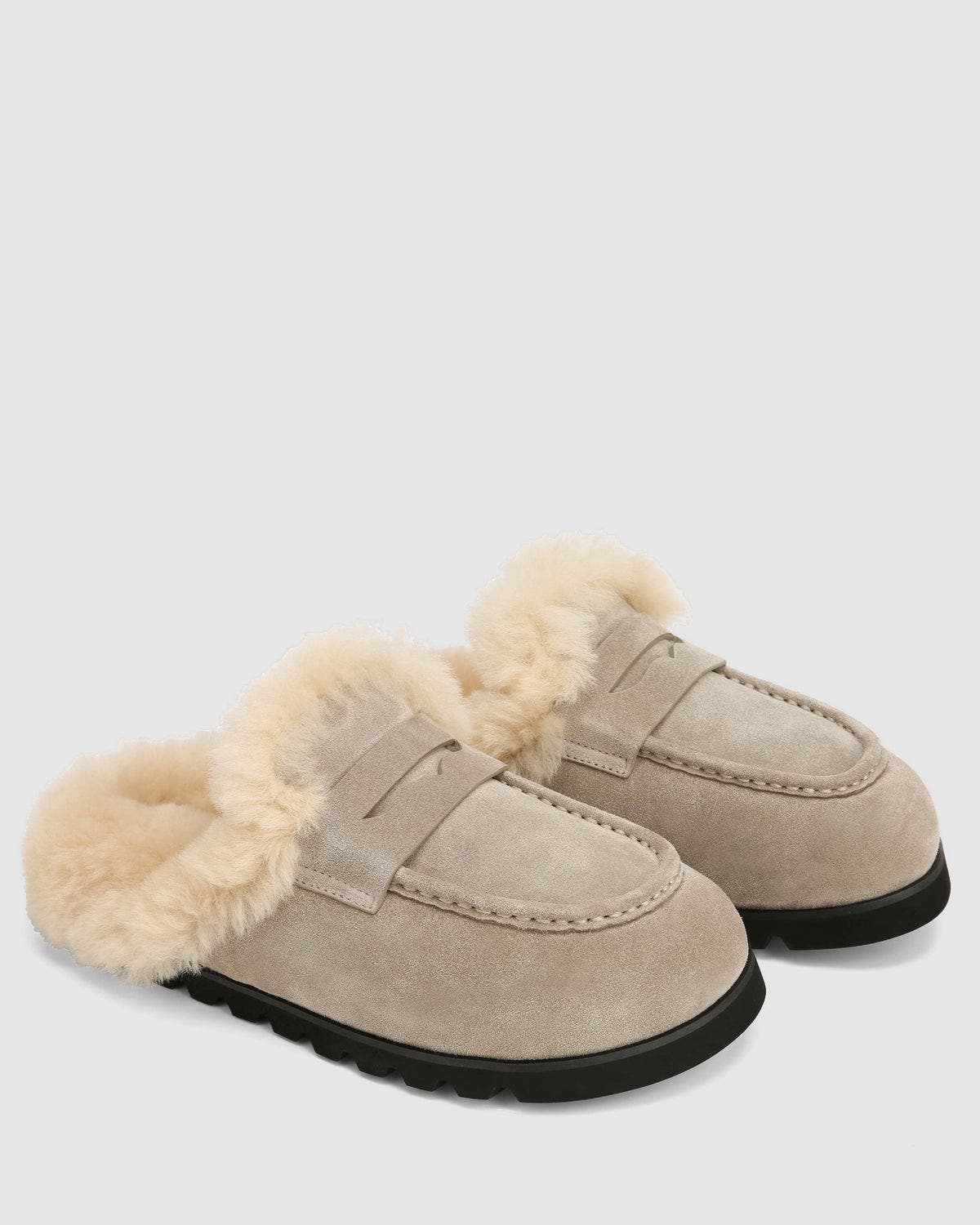 Naked Wolfe Corded Suede Mule, Alternate, color, Stone