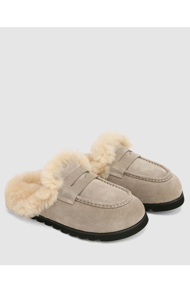 Naked Wolfe Corded Suede Mule, Alternate, color, Stone