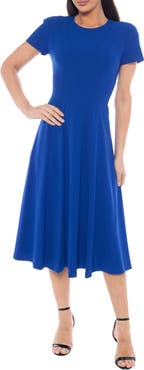 Oleg Cassini Crepe A-Line Dress