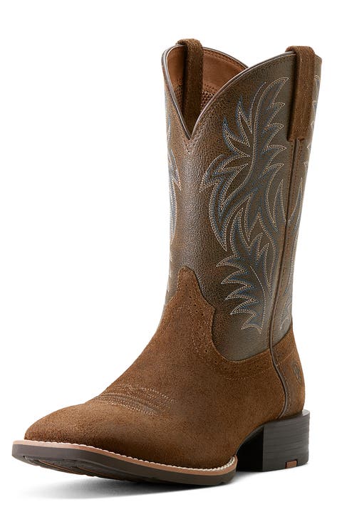 Sport Wide Square Toe Cowboy Boot (Men)