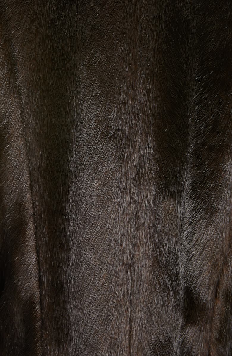 Balmain Button Detail Faux Fur Jacket, Alternate, color, 