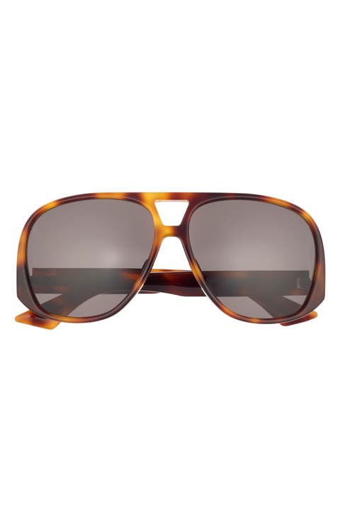61mm Aviator Sunglasses