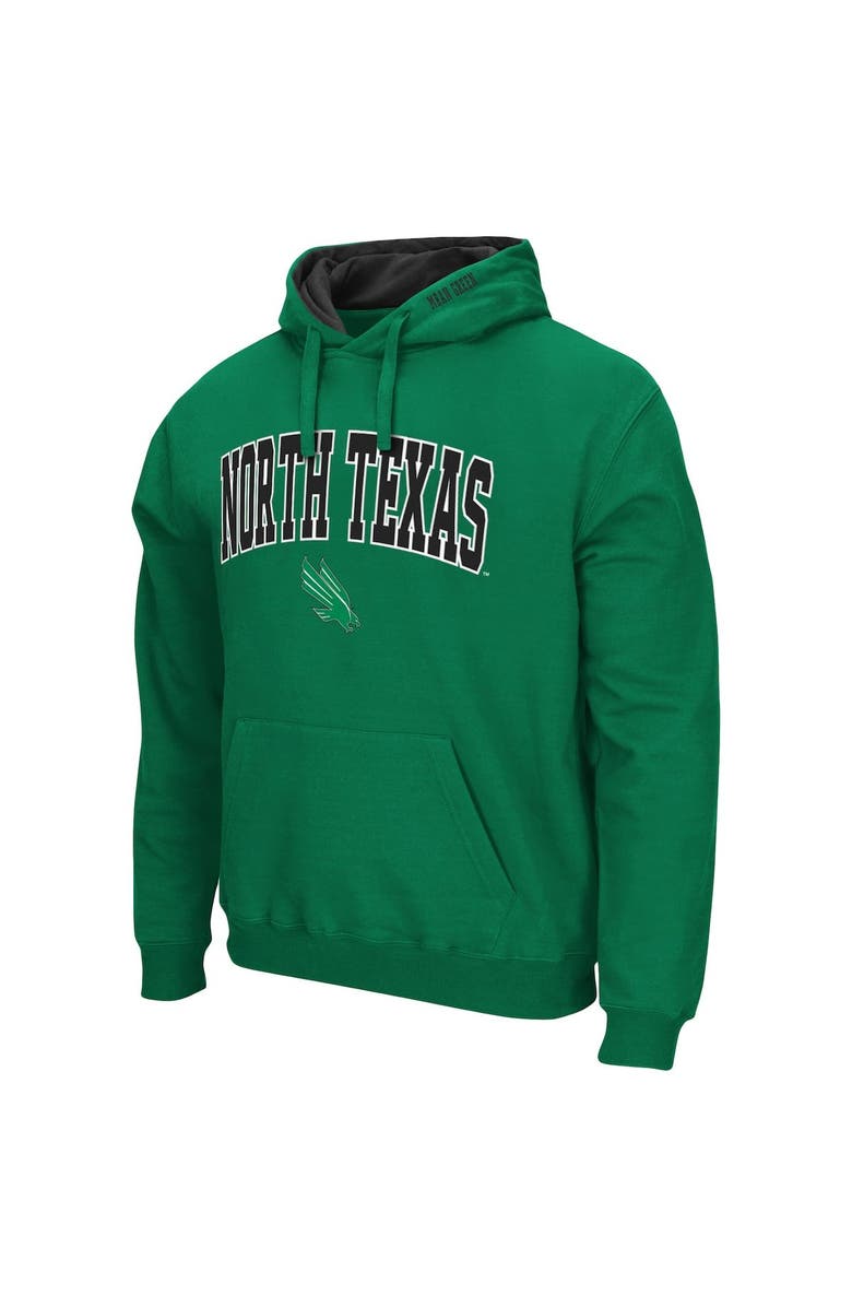 COLOSSEUM Men's Colosseum Kelly Green North Texas Mean Green Arch and Logo Pullover Hoodie, Alternate, color,