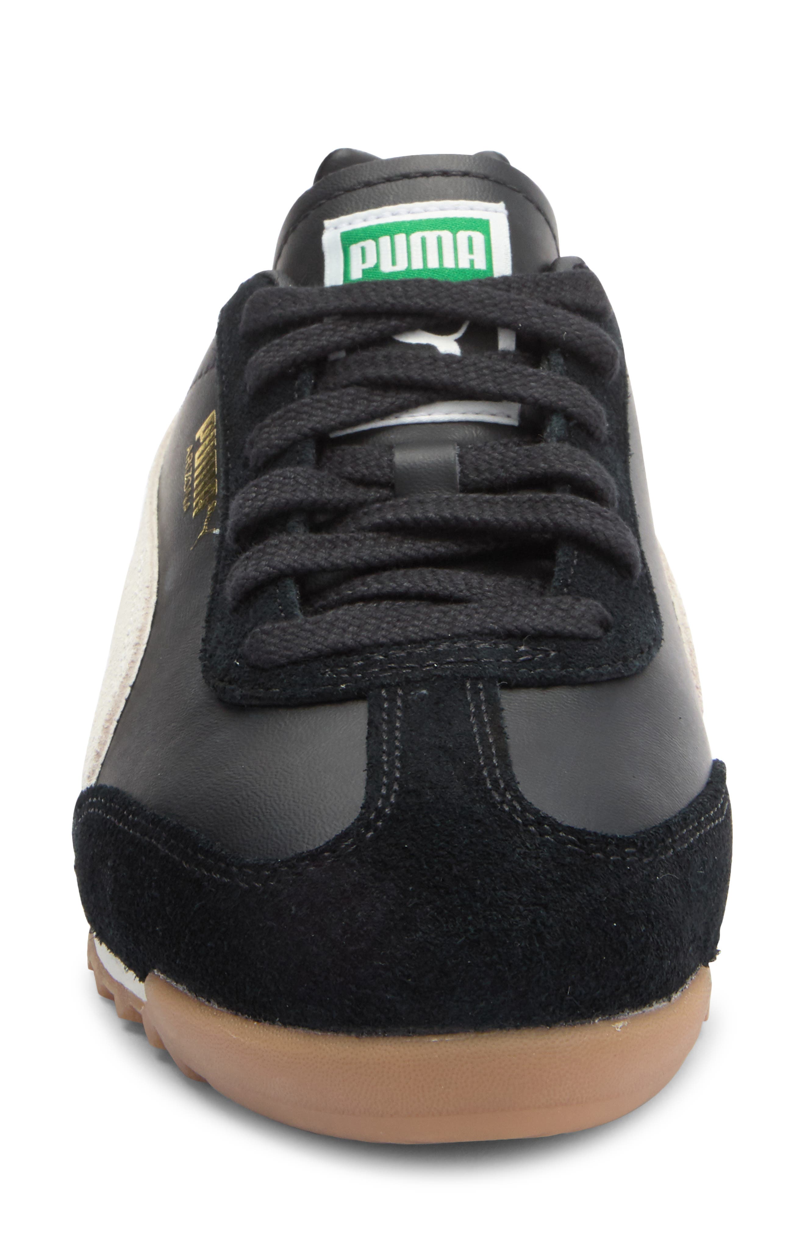 PUMA Arizona Retro Sneaker, Alternate, color, Puma Black-Warm White