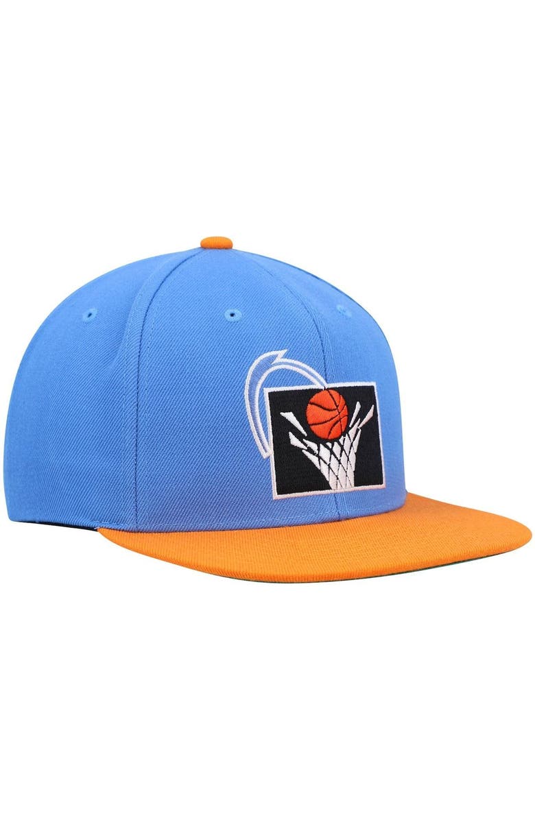 Mitchell & Ness Men's Mitchell & Ness Blue/Orange Cleveland Cavaliers Hardwood Classics Team Two-Tone 2.0 Snapback Hat, Alternate, color, Blue