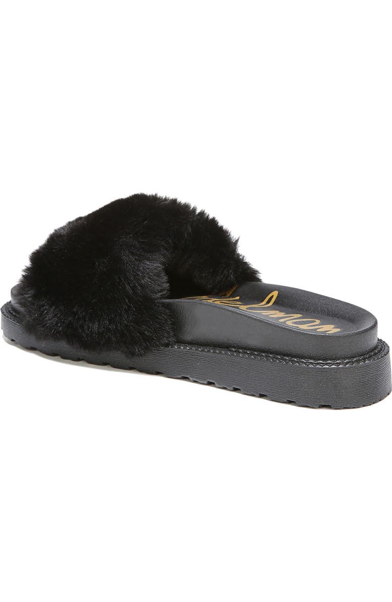 Sam Edelman Blaire Faux Fur Platform Slide Sandal, Alternate, color,