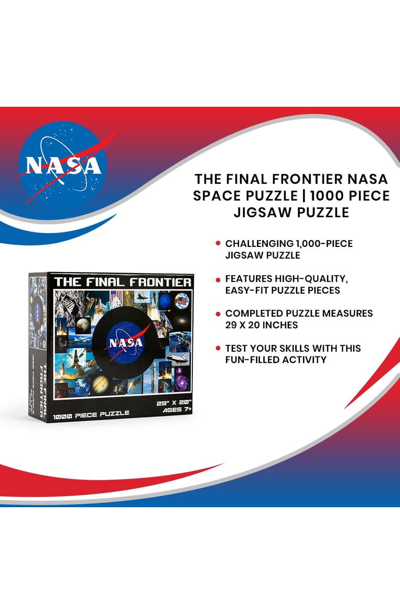 Toynk The Final Frontier NASA Space Puzzle | 1000 Piece Jigsaw Puzzle, Alternate, color, Blue