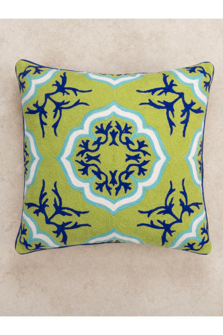 Matilda Throw Pillow Cover, Main, color, Green