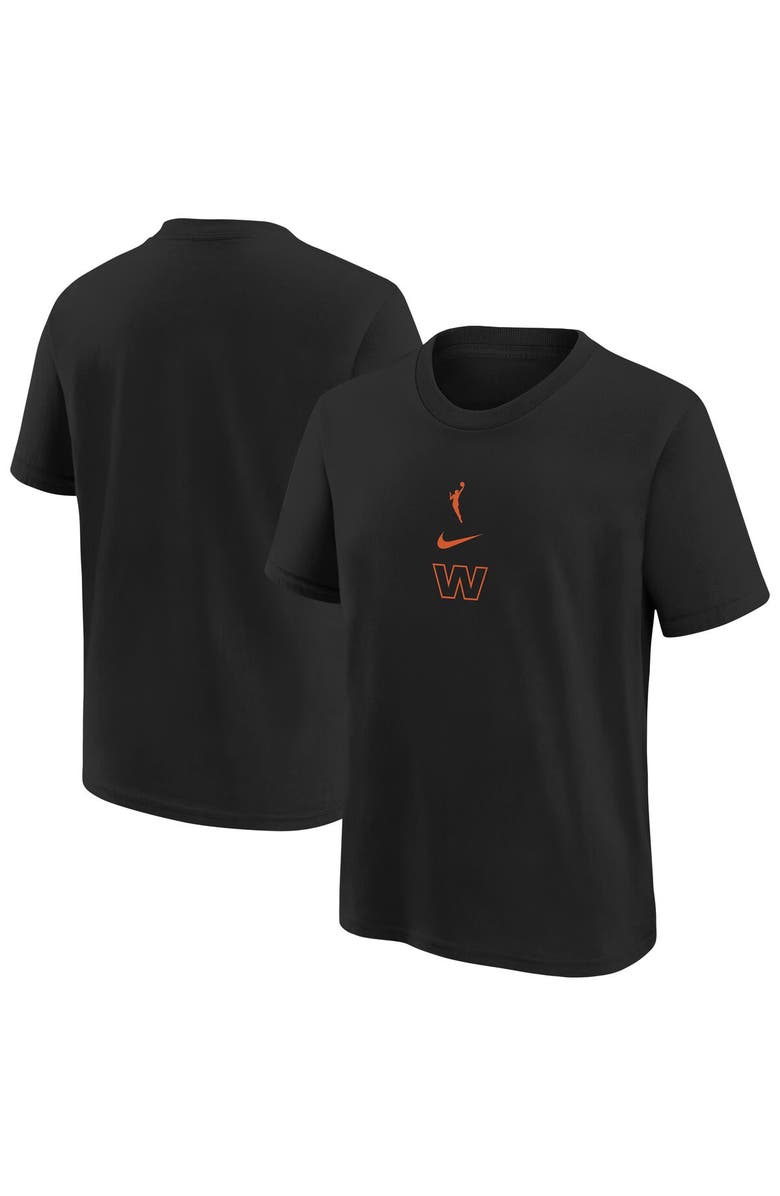 Nike Youth Nike  Black WNBA Essential Logo T-Shirt, Alternate, color, Black