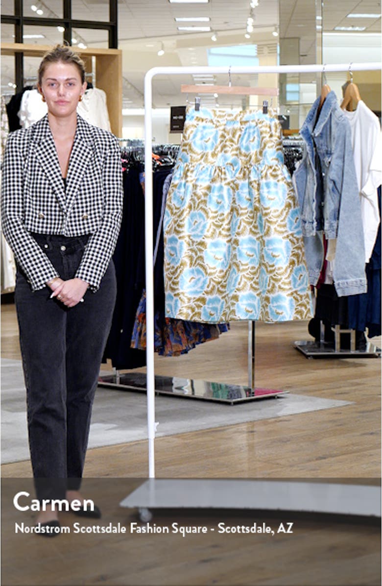 Print Tiered A-Line Skirt, sales video thumbnail