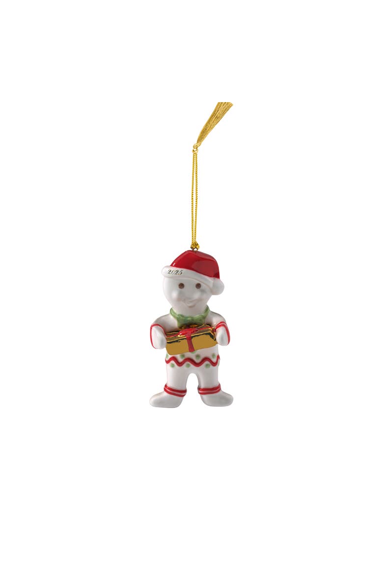 Villeroy & Boch Christmas Classics Gingerbread Man Dated Ornament 2025, Main, color, Multi