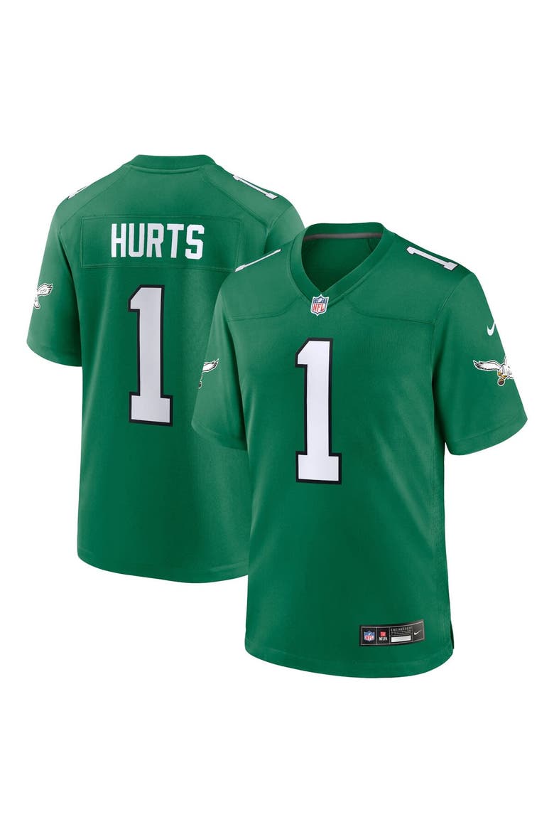 Youth Nike Jalen Hurts Kelly Green Philadelphia Eagles Game Jersey, Main, color, Kelly Green