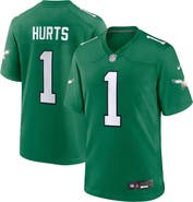 Nike Youth Nike Jalen Hurts Kelly Green Philadelphia Eagles Game Jersey