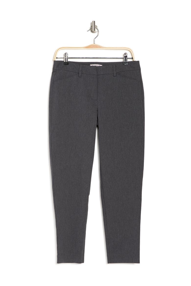 Slim Ankle Pants, Alternate, color, HEATHER GREY