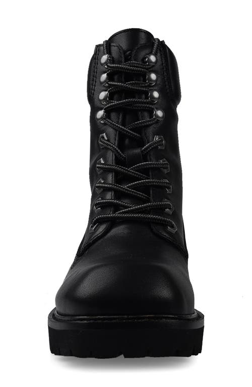 Candies Candie's Denneley Lug Sole Bootie In Black Nubuck