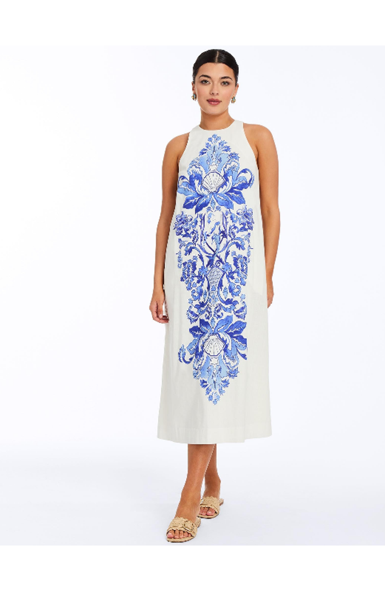 Mestiza New York Farfalle Midi Dress, Main, color, Blue