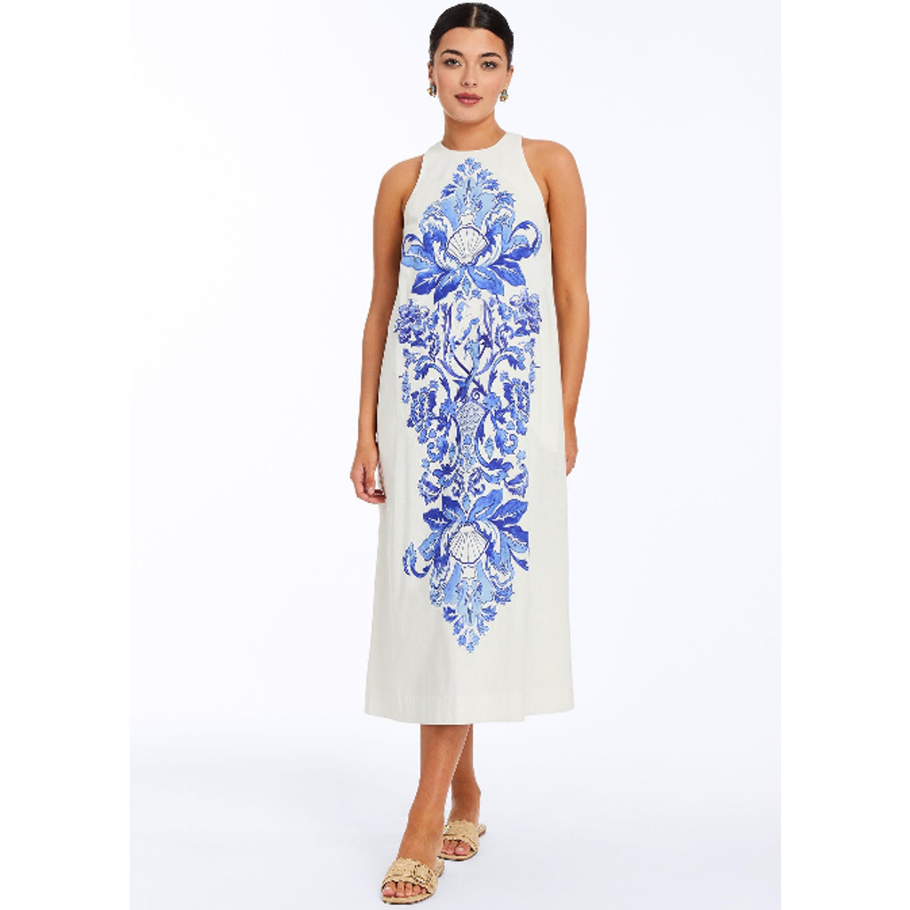Mestiza New York Farfalle Midi Dress in Blue  product