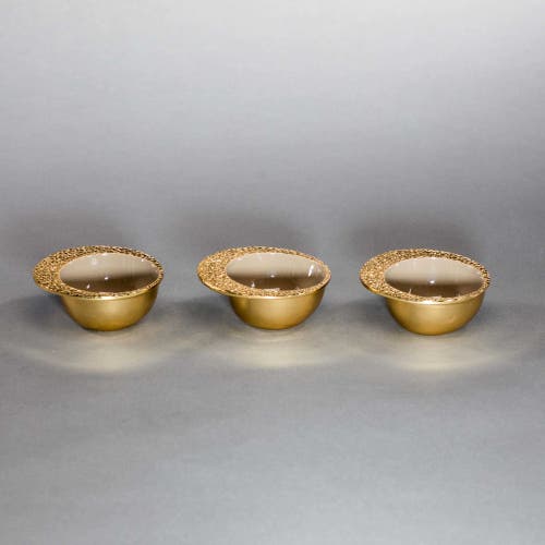 Lunares Cosmos Snack Bowl In Gold