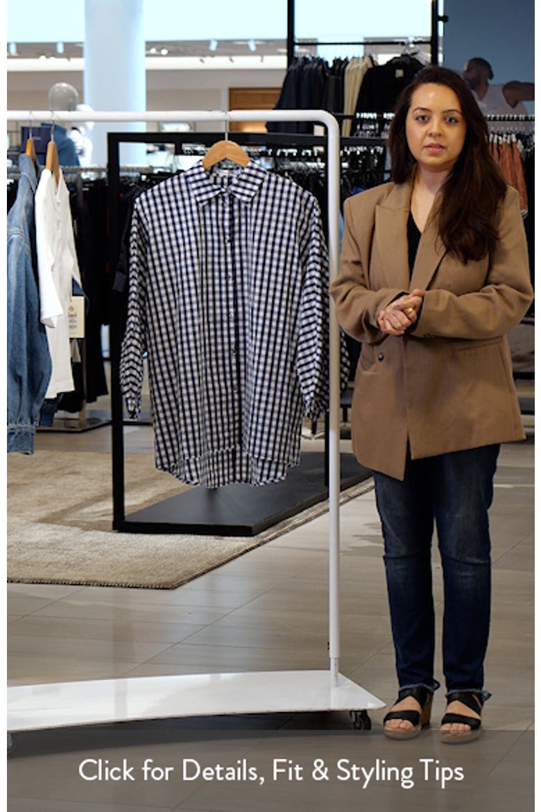 Monty Gingham Balloon Sleeve Button-Up Shirt video